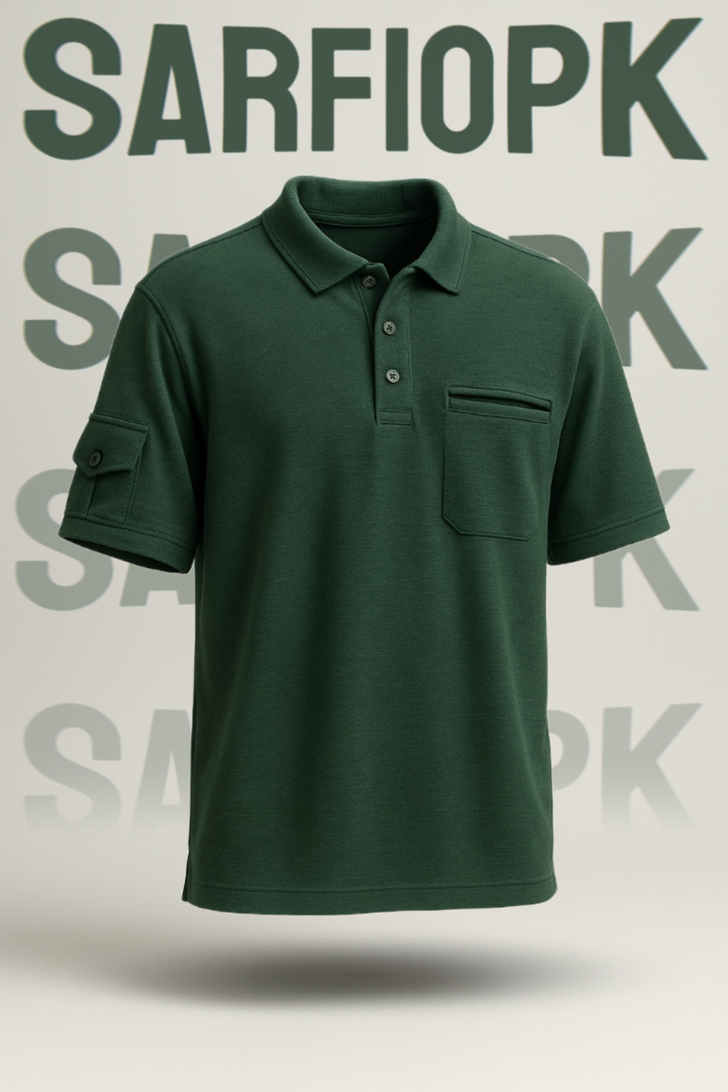 Men’s Classic Polo – Deep Forest Green Edition