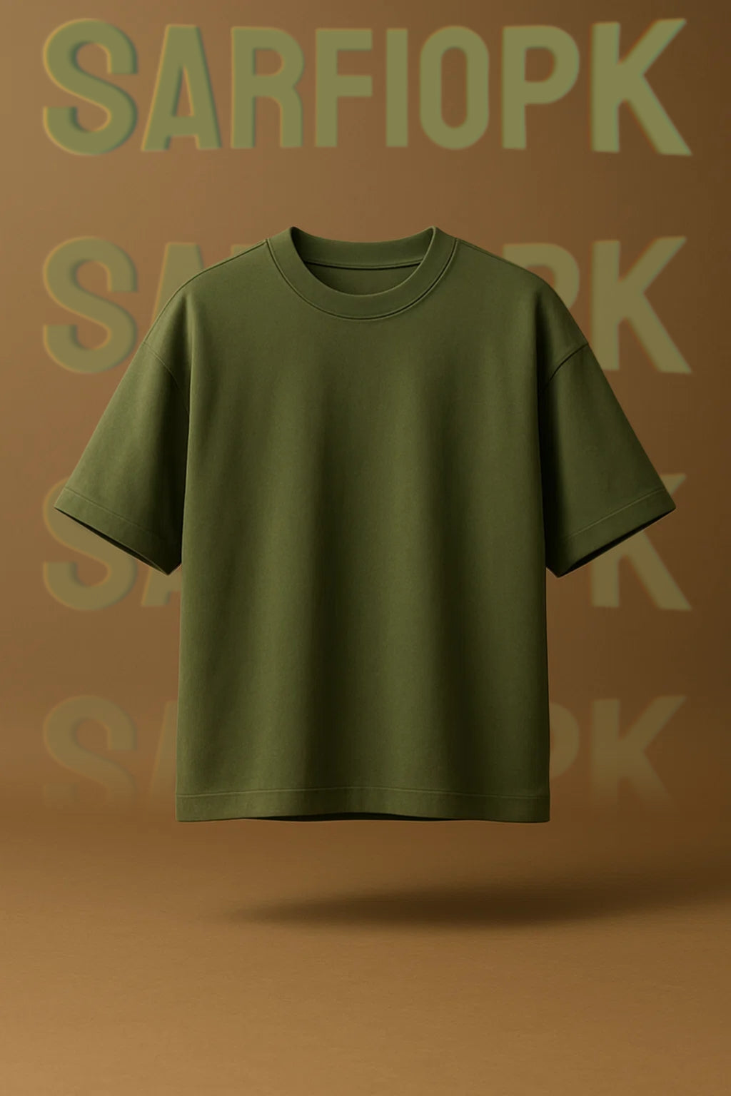 Plain Olive Oversized Tee