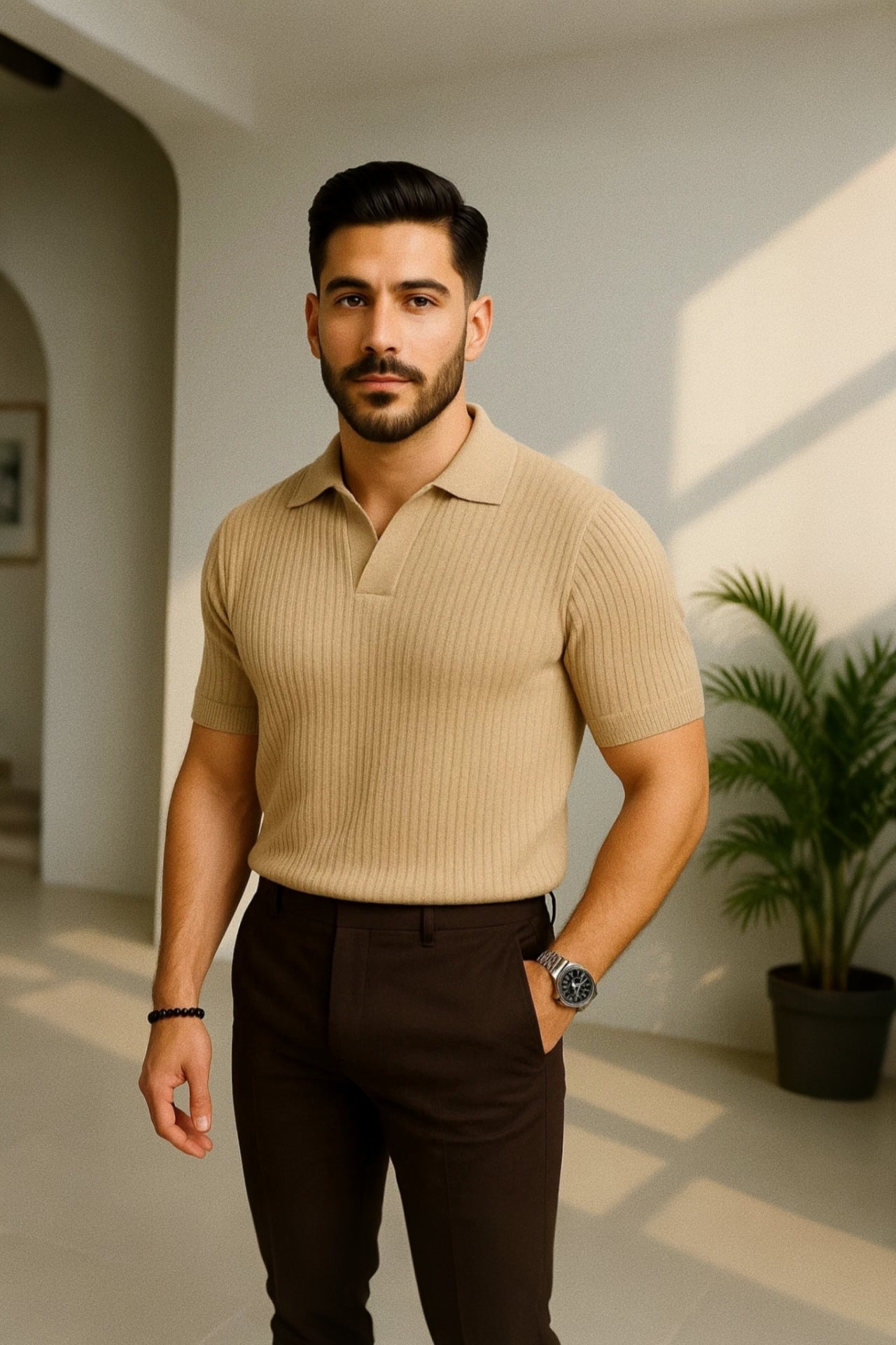 Men's Knitted Polo