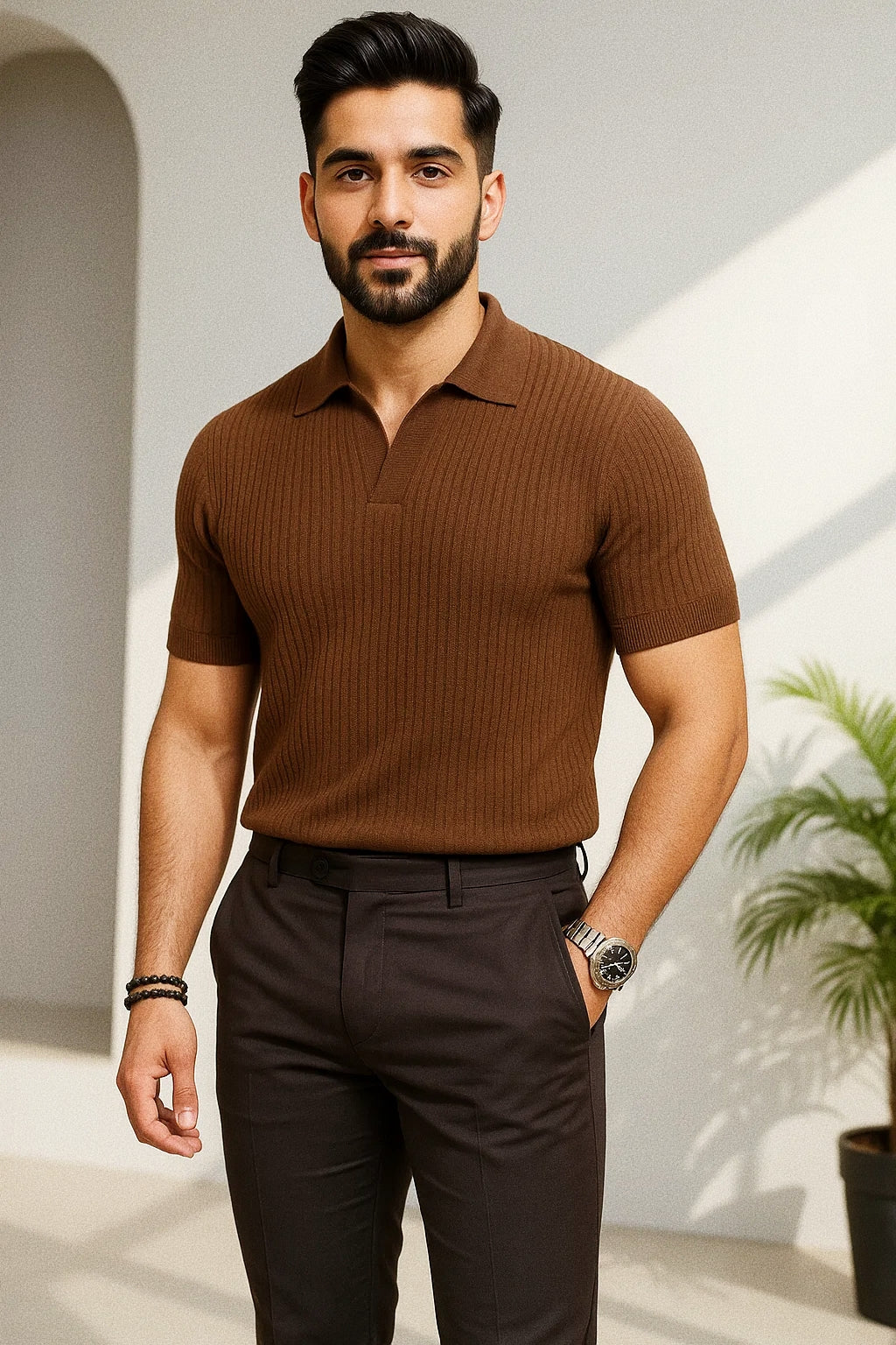 Men's Knitted Polo