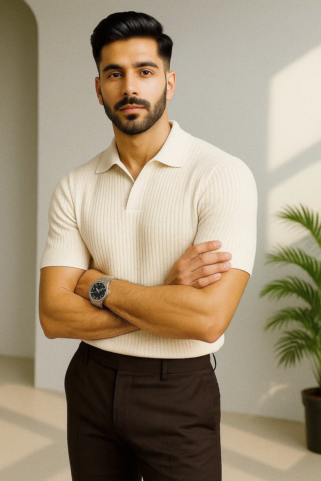 Men's Knitted Polo