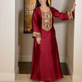 Women's Gold Silk Sequins Elegant Dress