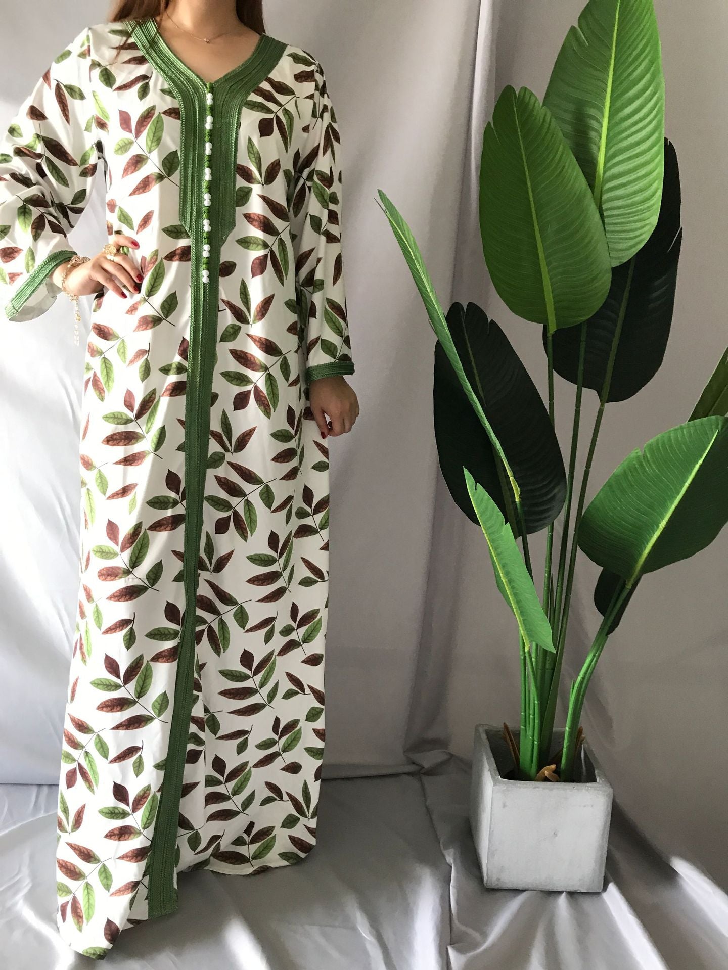 Women's Printed Jalabiya
