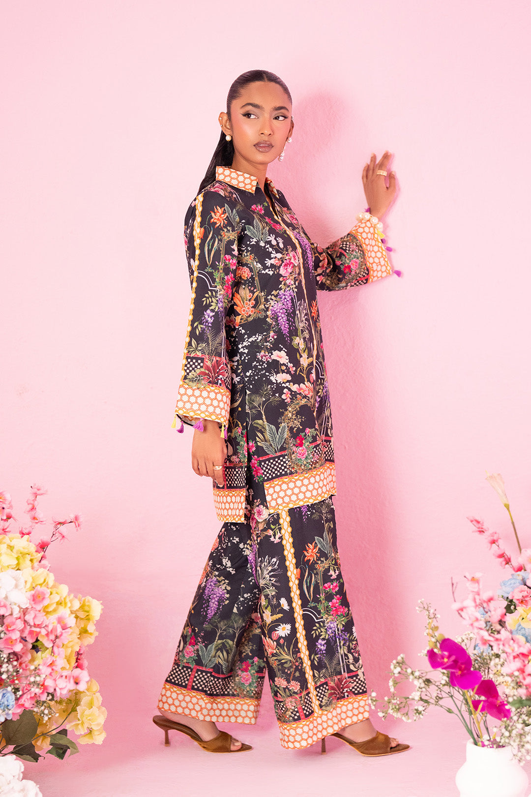 SF - 349 | Black Outfit Co Ord Set