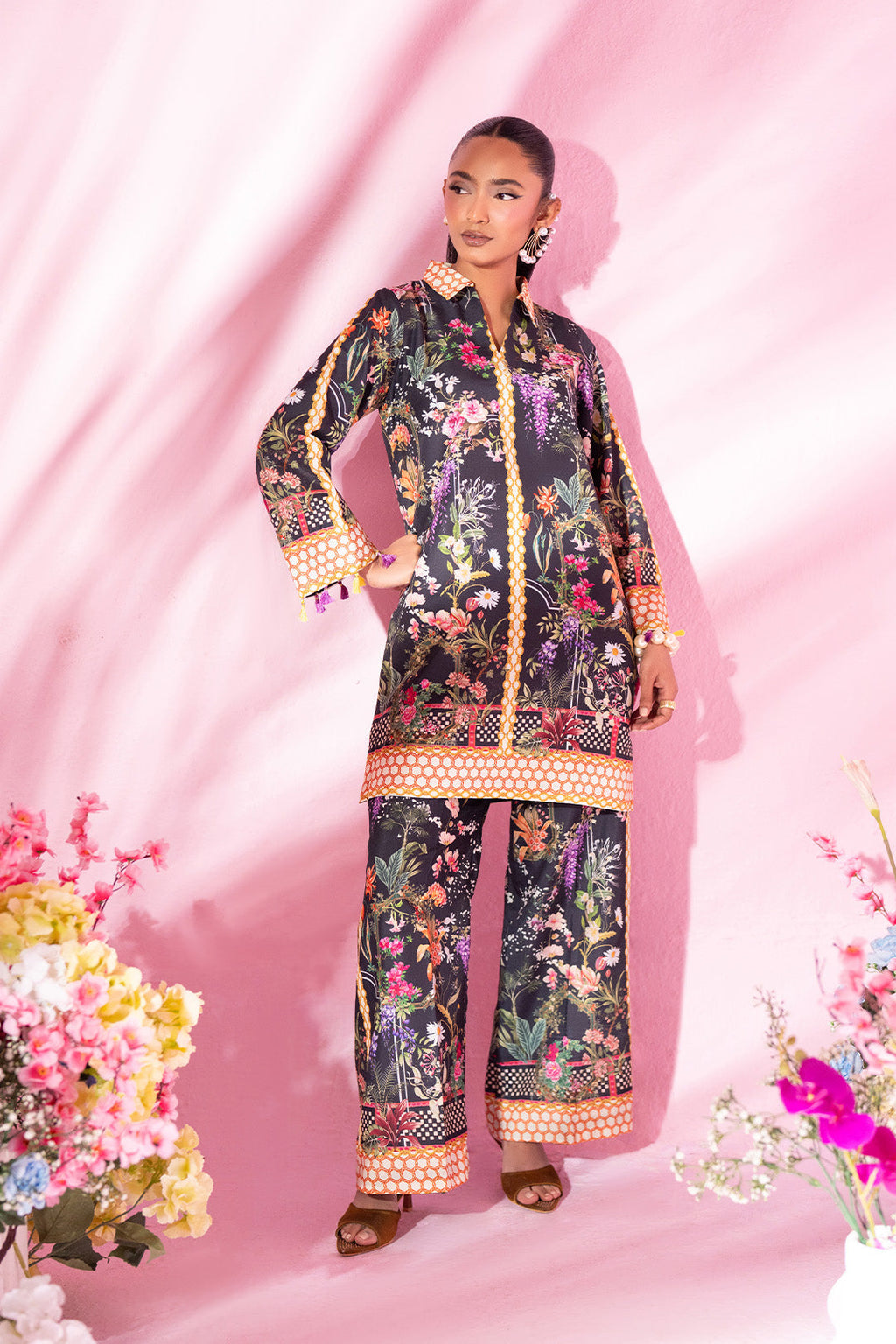 SF - 349 | Black Outfit Co Ord Set
