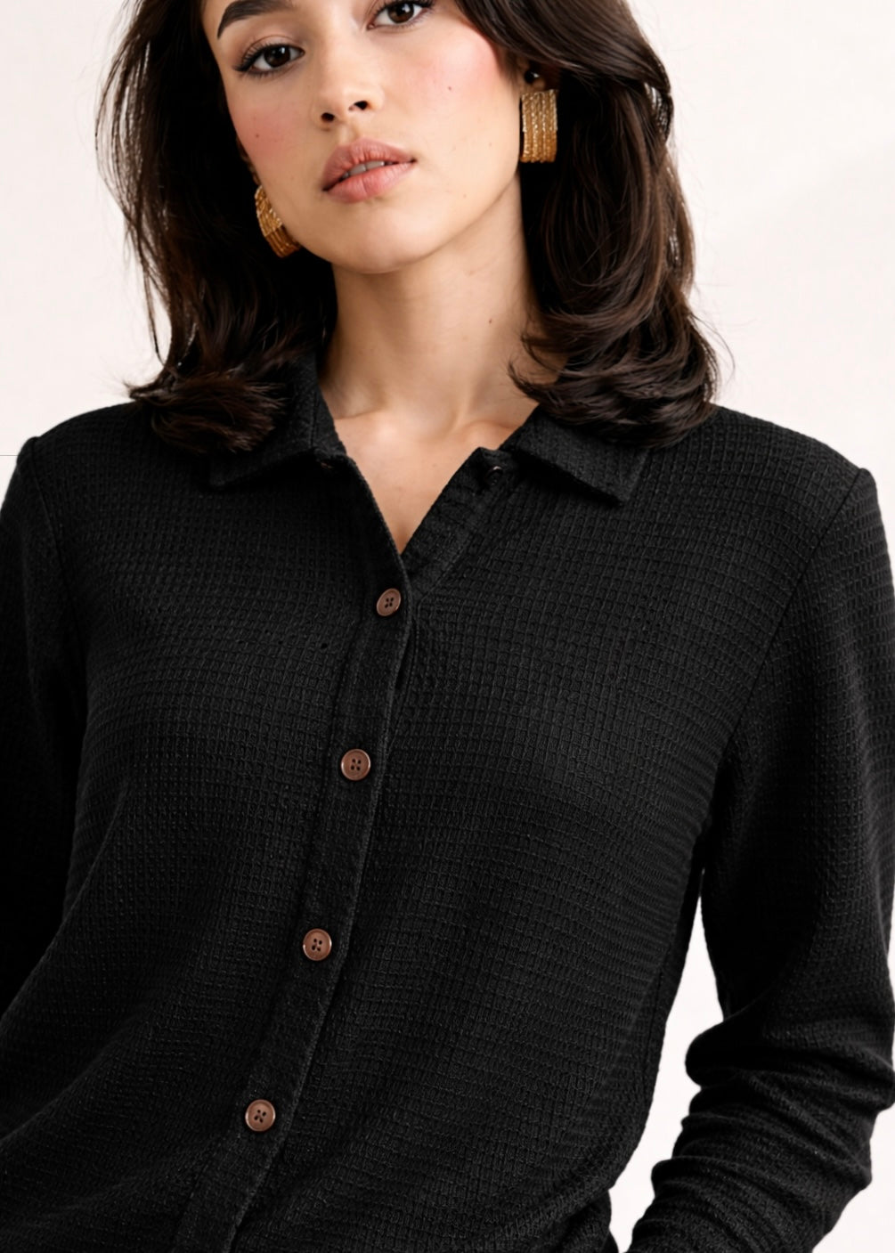 The Textured Grace-Wear tracksuit-BLACK