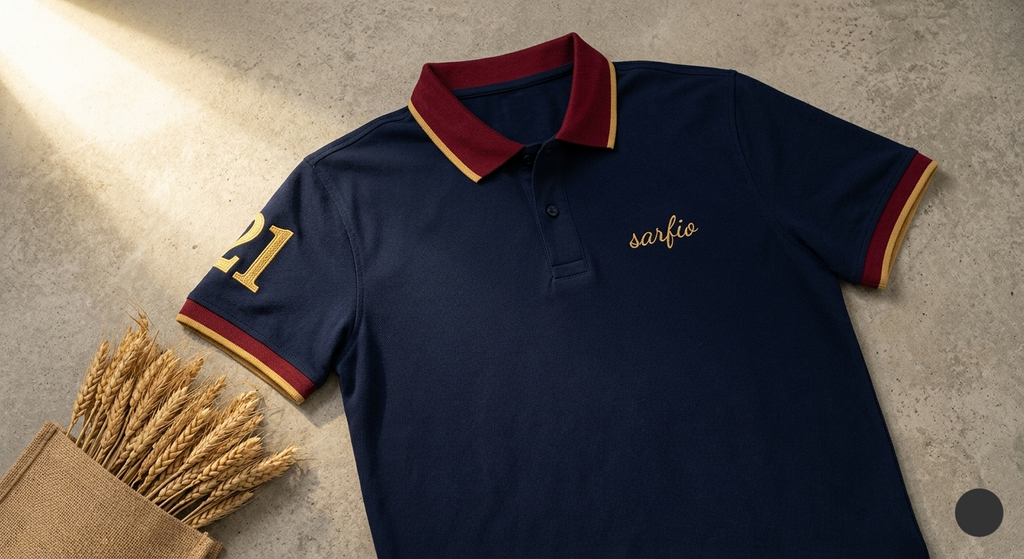 Classic Sarfio Polo In Navy Blue
