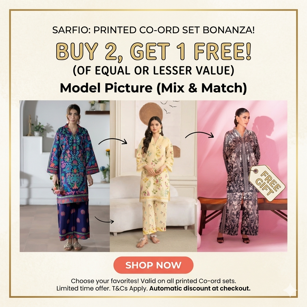 DEAL 2 BUY 2 GET 1 Printed Coord Set