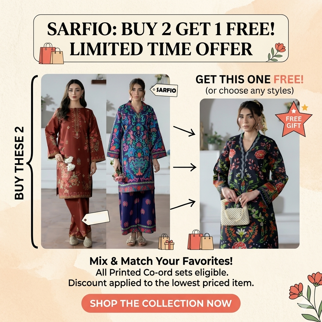 DEAL 1 BUY 2 GET 1 Printed Coord Set