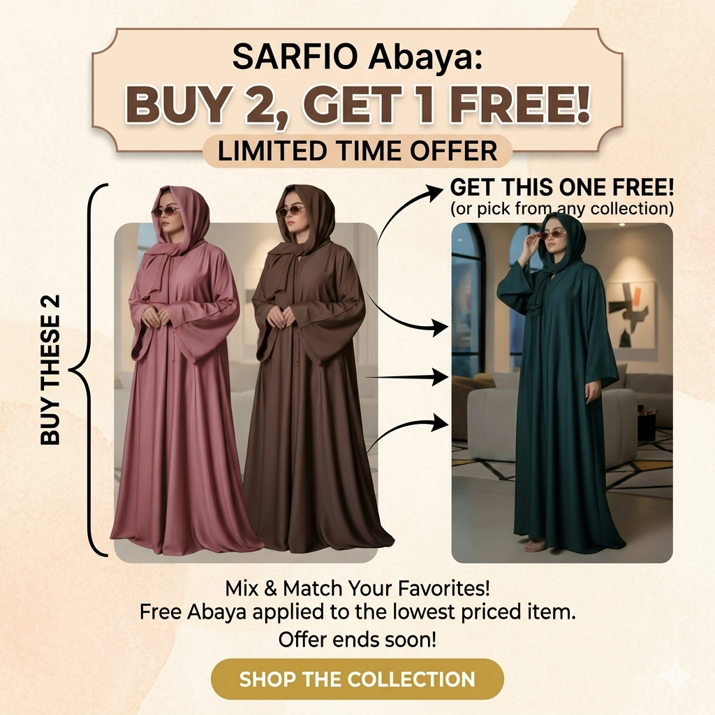 DEAL 1 BUY 2 GET 1 ABAYA'S