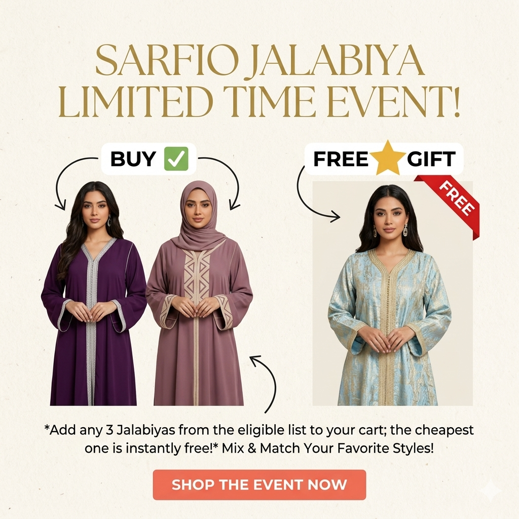 DEAL 3 BUY 2 GET 1 JALABIYA MAXI's