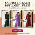 DEAL 1 BUY 2 GET 1 Plain Eastern Coord Set