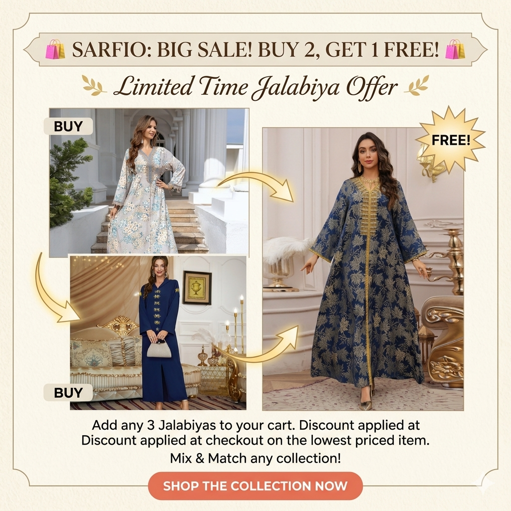 DEAL 2 BUY 2 GET 1 JALABIYA MAXI's