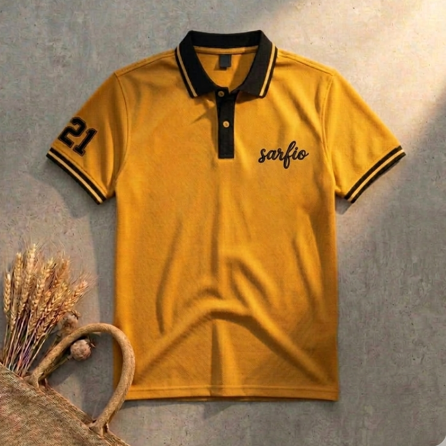 Classic Sarfio Polo In Mustard