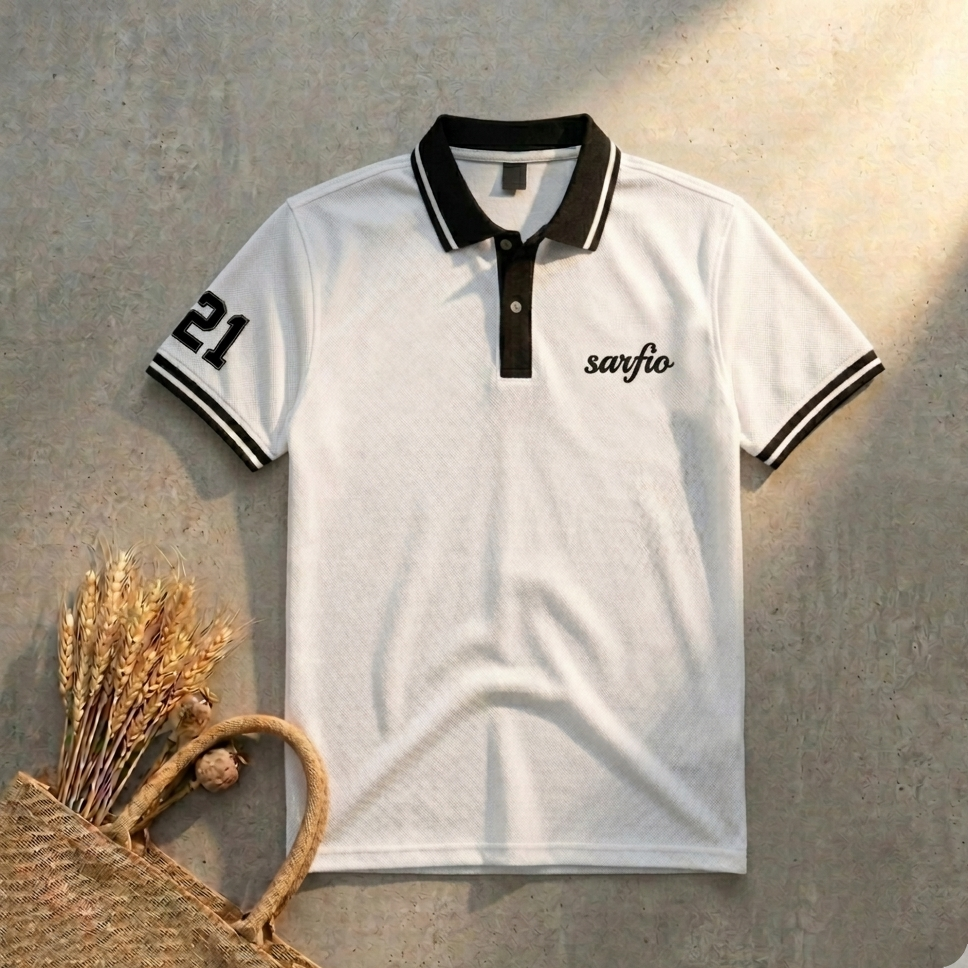 Classic Sarfio Polo In White