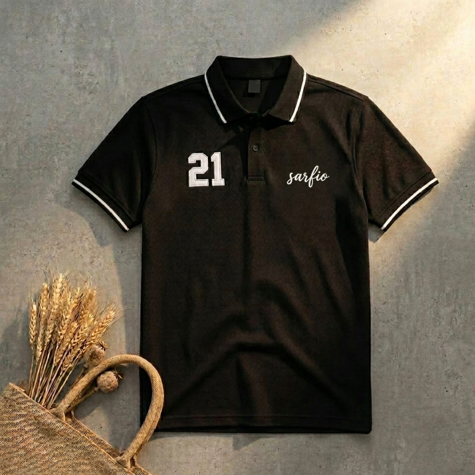 Classic Sarfio Polo In Black