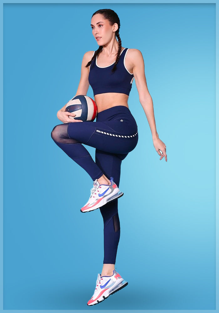 Court Ready Mesh Panel Activewear Set
