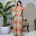 Muslim Diamond-studded Jalabiya Dress Two Piece Sets