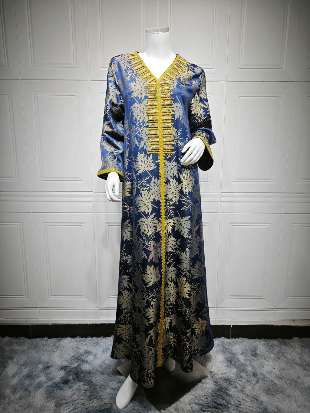 Women's Jacquard Embroidered Hot Diamond Party Dress