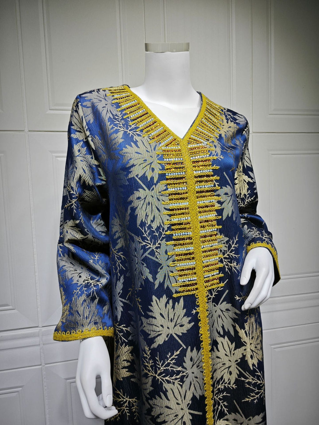 Women's Jacquard Embroidered Hot Diamond Party Dress