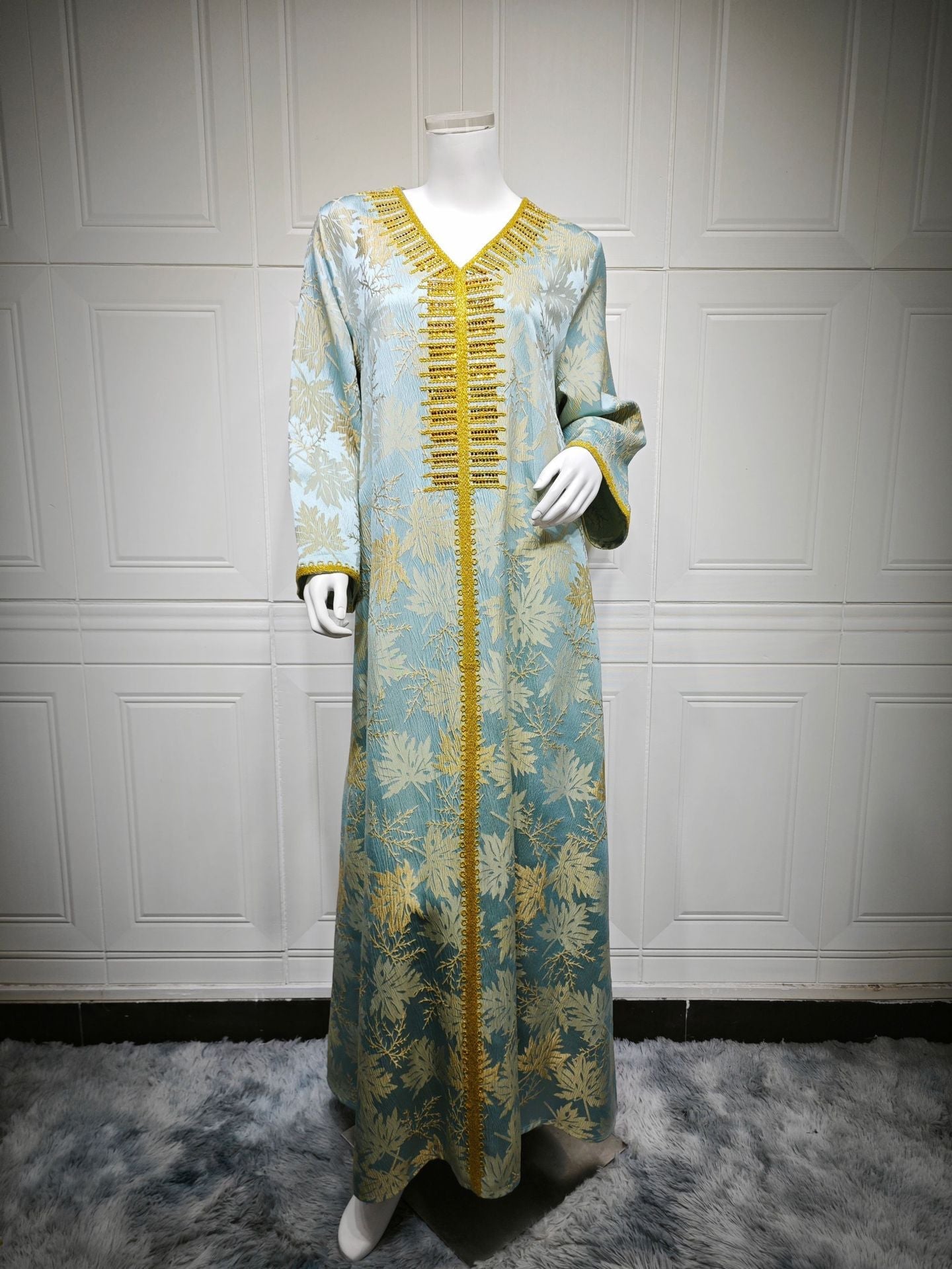 Women's Jacquard Embroidered Hot Diamond Party Dress