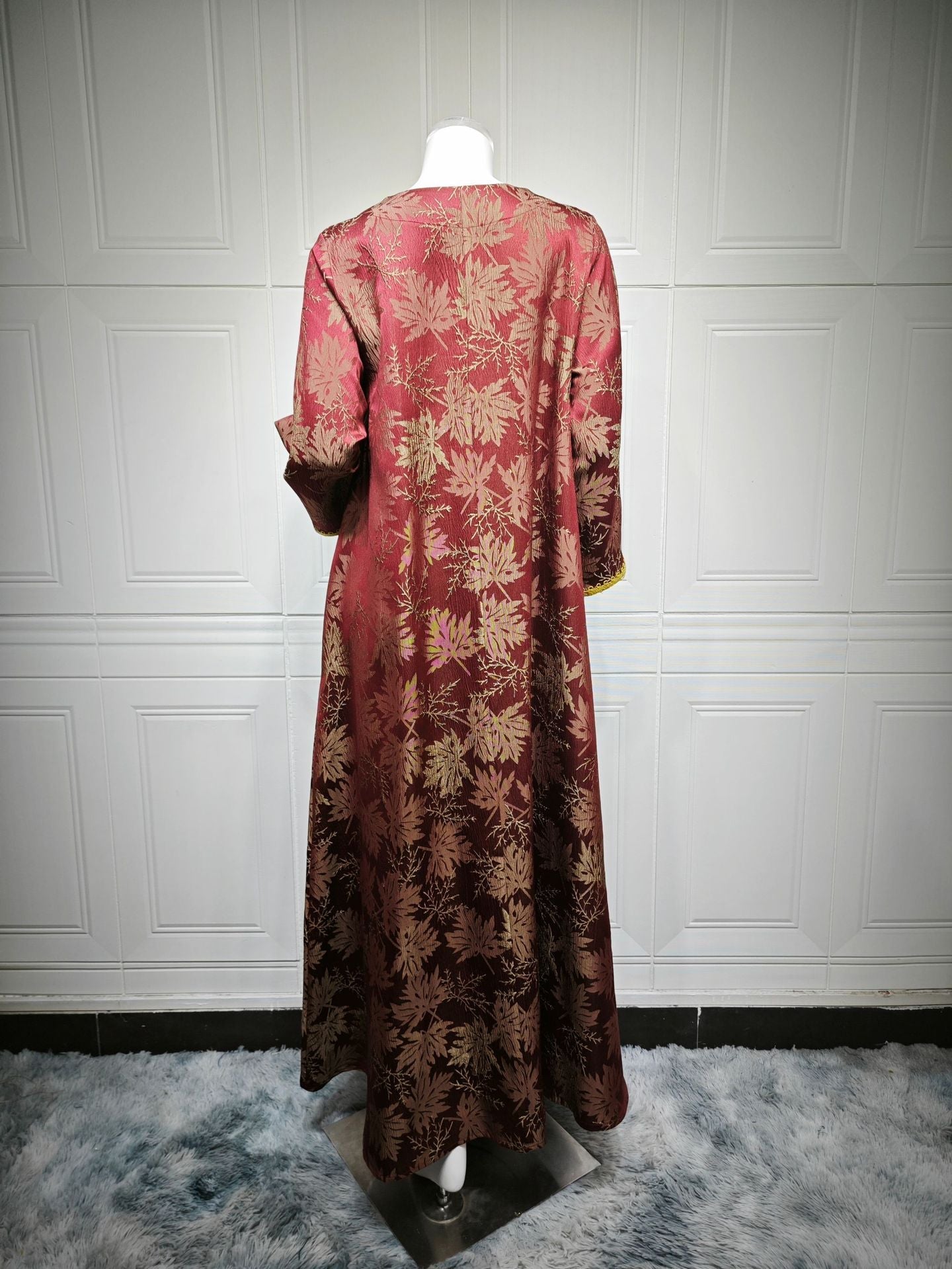 Women's Jacquard Embroidered Hot Diamond Party Dress