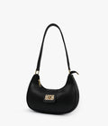 Sophia Lock Black Shoulder Bag