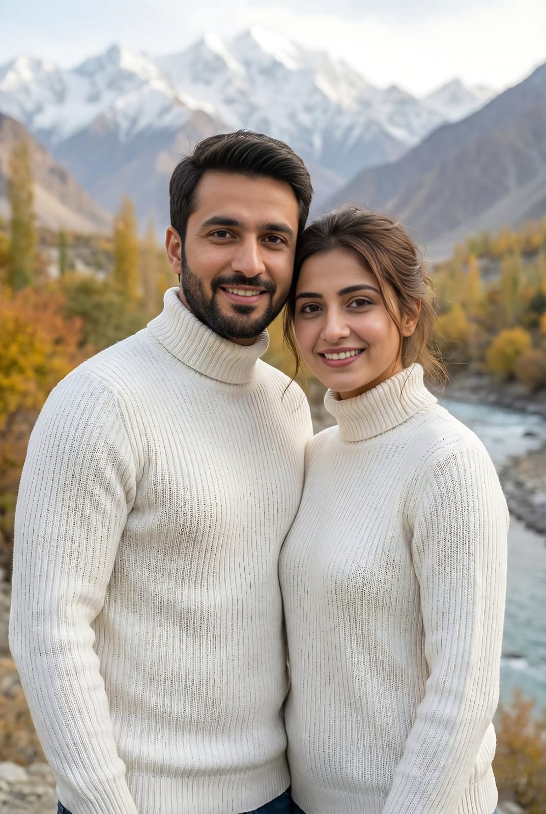 Unisex Ivory Ribbed Turtleneck Sweater | Essential Roll-Neck Knit