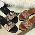 Gucci Ladies Slipper - Gucci Logo Design