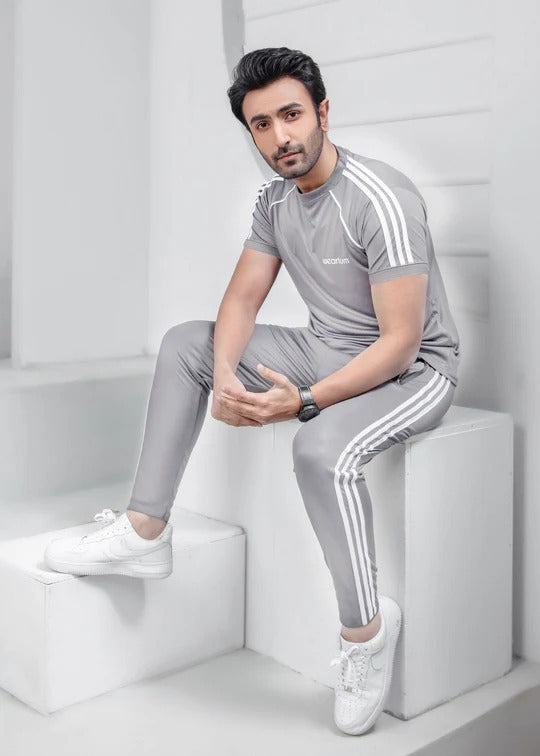 Peebel Grey - Dri-Fit Tracksuit