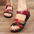 New Red Multi Heel Sandal