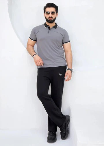Graphite - Premium Cotton Polo Twinset