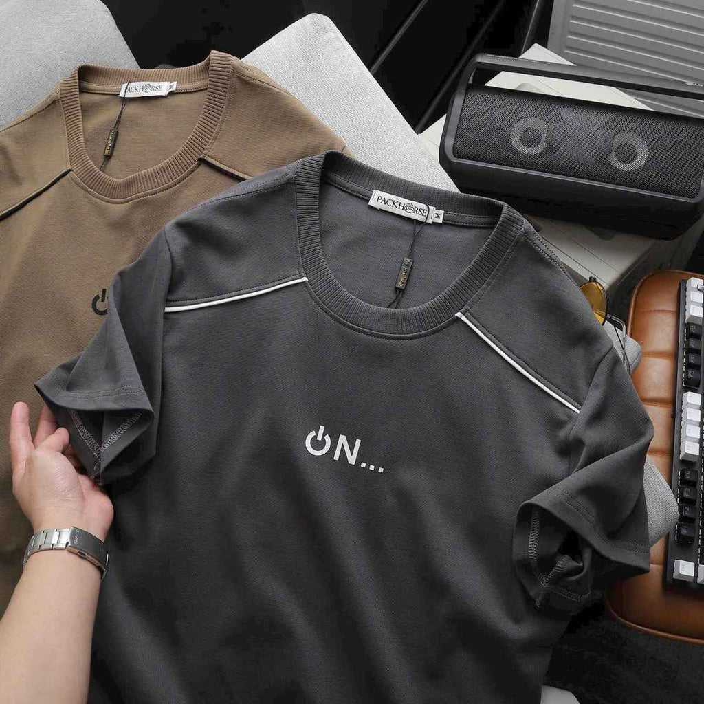 Bundles of 3 – Men’s Minimalist “ON” Graphic T-Shirt