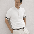 Men’s Premium Ribbed Henley T-Shirt – Short Sleeve Casual Summer Wear - The Divine Shop
