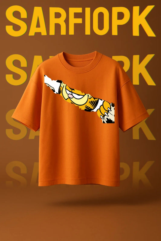 Garfie Claw Oversized Tee - For Men & Women