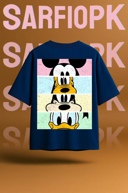Disney Stack Oversized Tee - For Men & Women