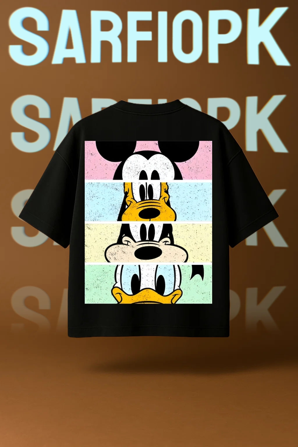 Disney Stack Oversized Tee - For Men & Women