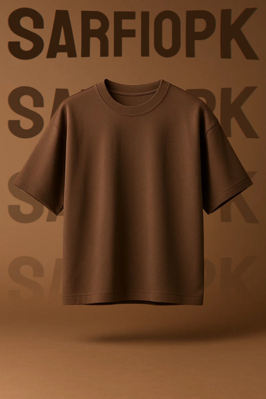 Plain Brown Oversized Tee