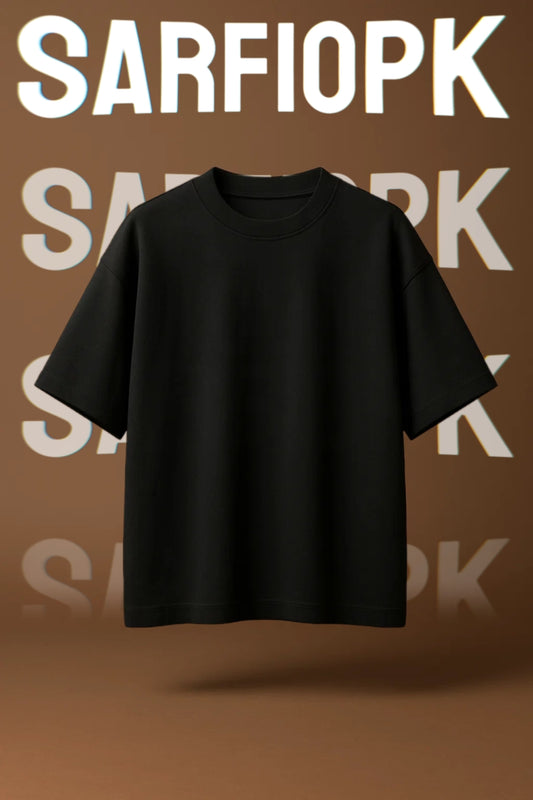 Plain Black Oversized Tee