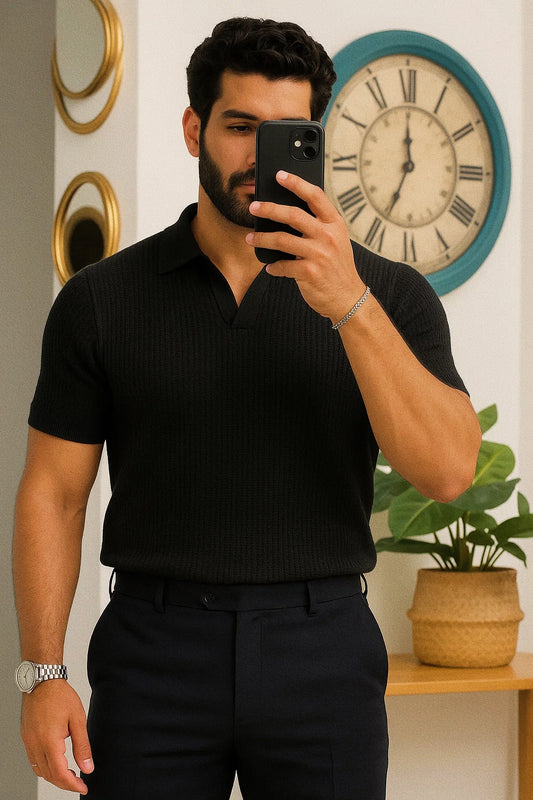 Men's Knitted Polo
