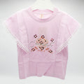 Baby Girl Sweet Stylish Half Sleeve Pullover Shirt for 12 Months- 4 Years